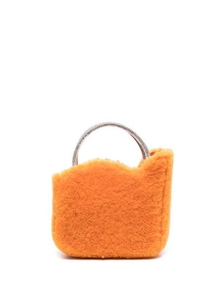 Ivy shearling micro bag