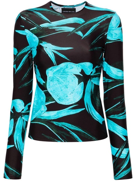 Surfer's Paradise floral-print top