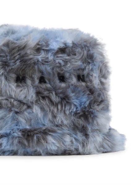 faux fur bucket hat