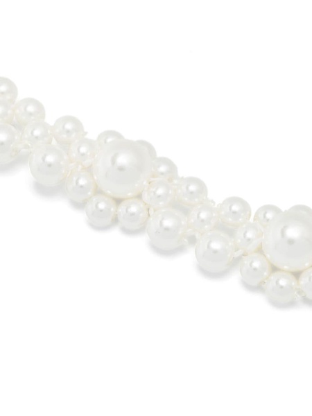 Daisy faux-pearl necklace