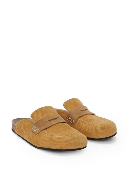 corduroy loafer mules 