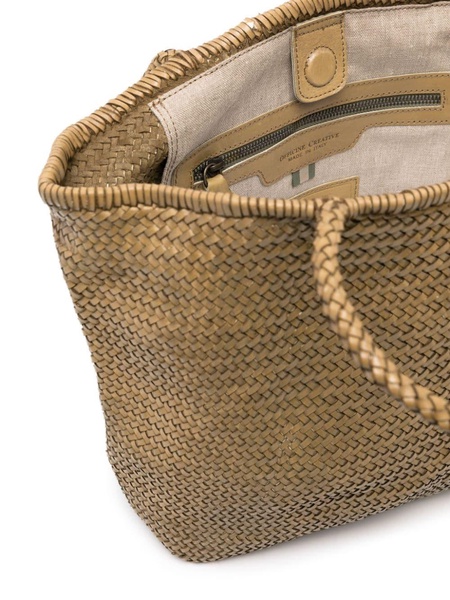 Susan 02 woven-leather tote bag