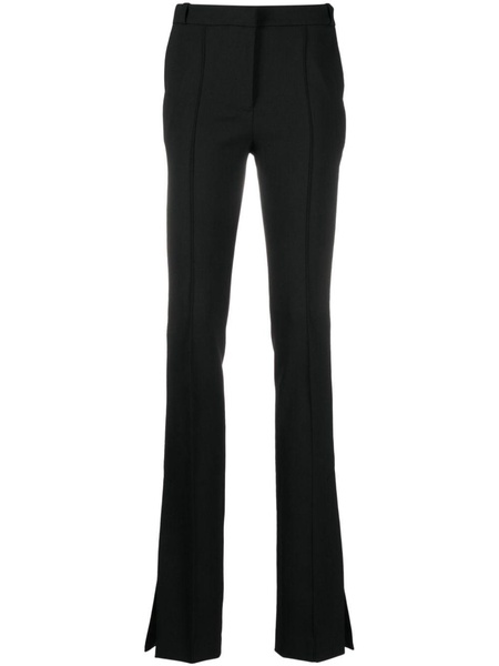 flared slim-cut trousers