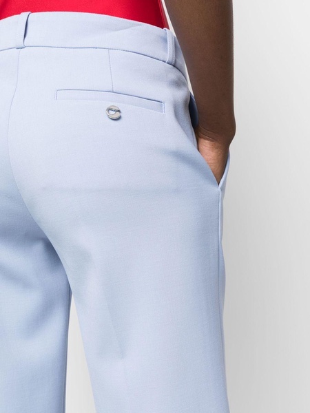 straight-leg tailored trousers