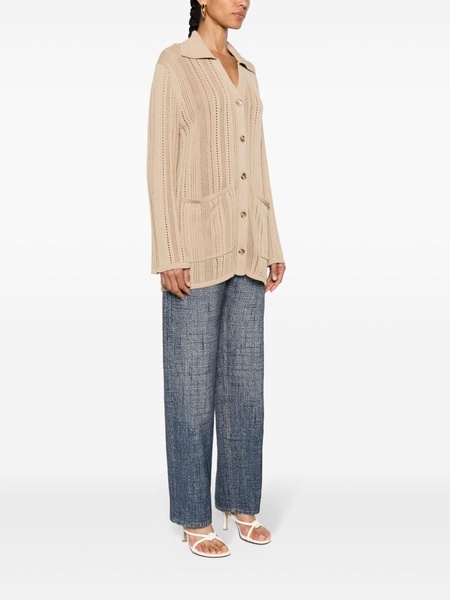 Samina open-knit cardigan