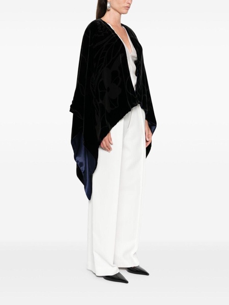 devoré velvet cape