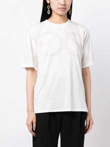 stud-embellished cotton T-shirt 