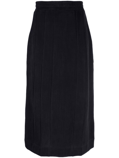 ribbed straight skirt