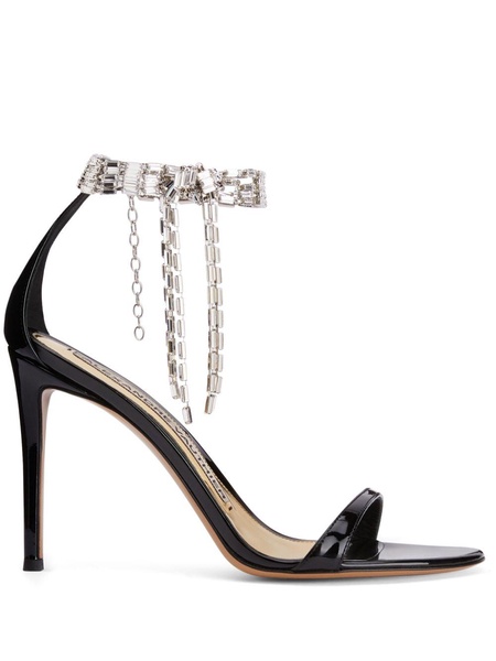 Tiffany 105mm crystal-embellished sandals