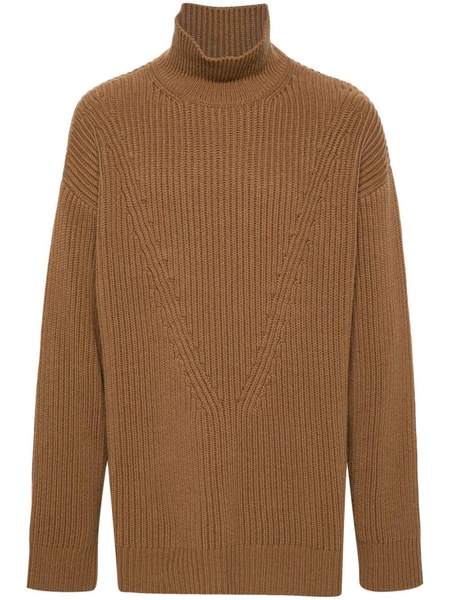 roll-neck wool jumper