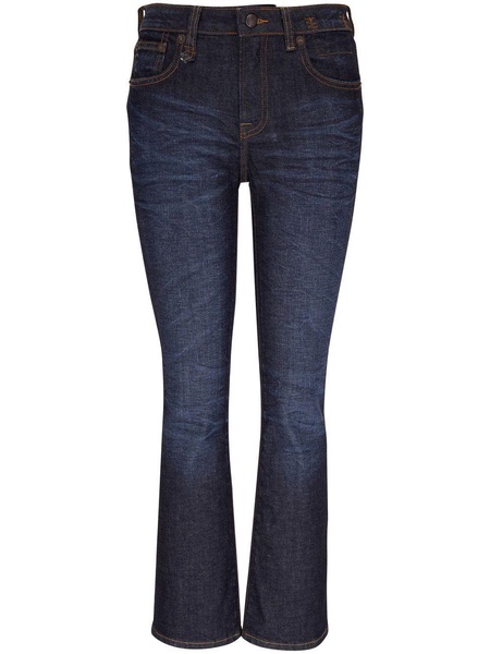 mid-rise cropped jeans