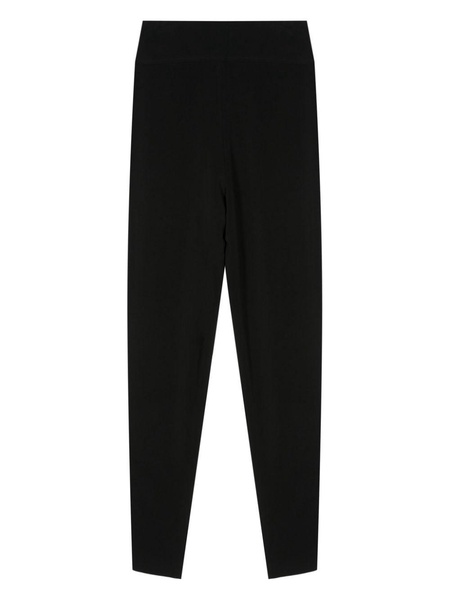 pleat-detail yoke-waist trousers