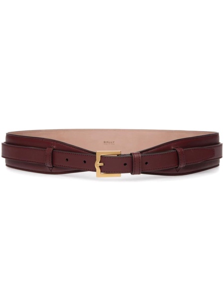 wide leather belt