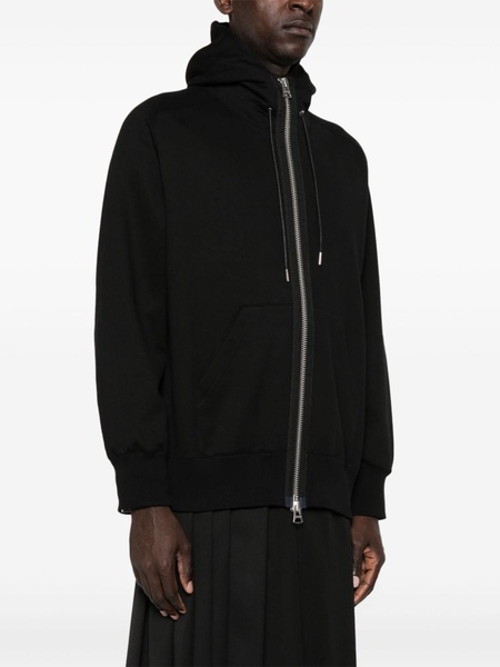 zip-up cotton hoodie