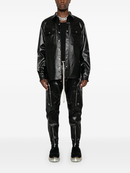 Bauhaus leather cargo pants