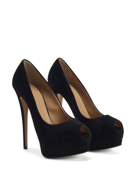 Sharon 130mm suede pumps