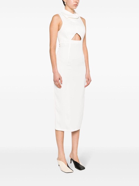 cut-out sleeveless midi dress