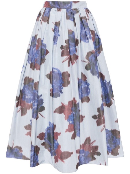 floral print full skirt