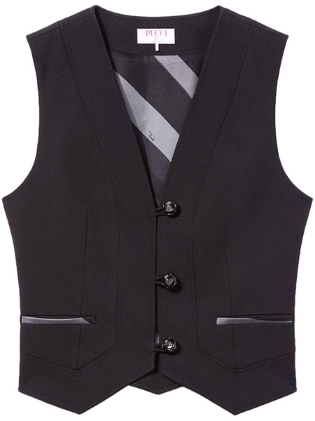 Marmo-print waistcoat