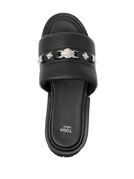 studded leather sandals