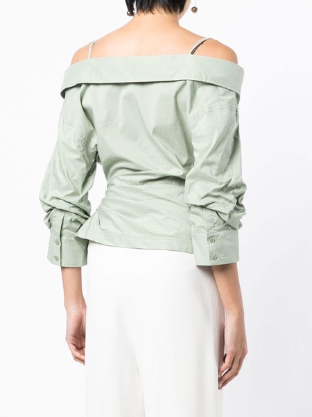 Elizabeth cold-shoulder blouse