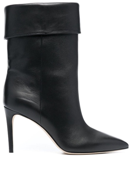 pointed-toe 90mm leather boots