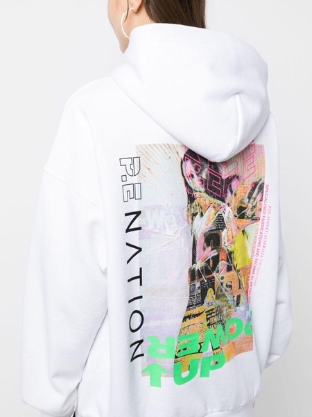 Power Up graphic-print hoodie