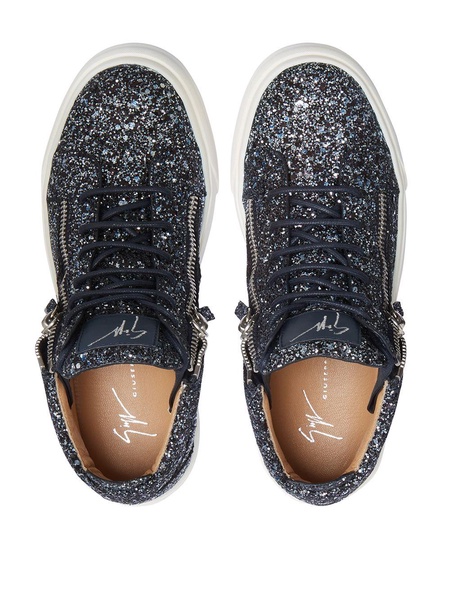 Kriss high-top glitter sneakers