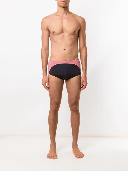 panel swimming trunks