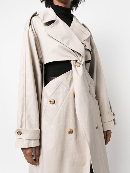 cut-out trench-coat