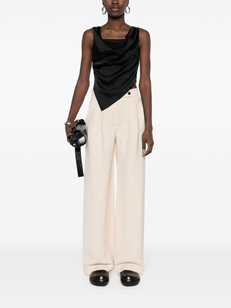 tailored wide-leg trousers