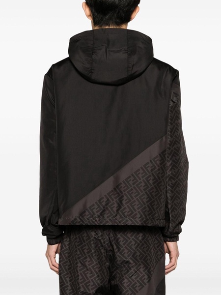 FF-print hooded windbreaker