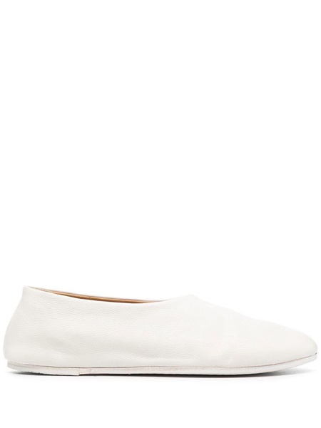 leather slip-on slippers 