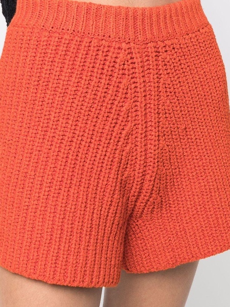 chunky-knit shorts