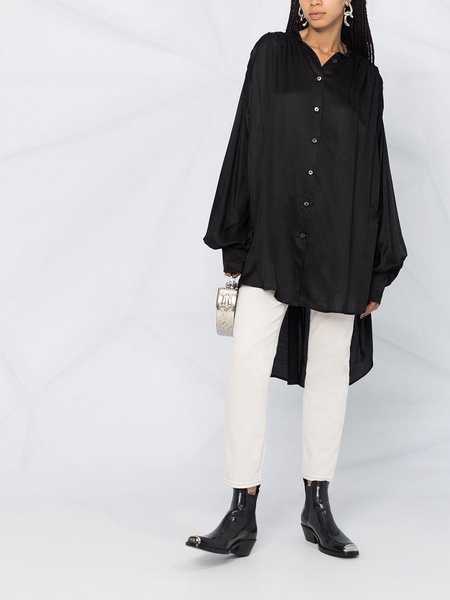 Nanette oversized high-neck blouse