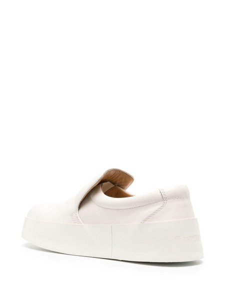 slip-on leather sneakers