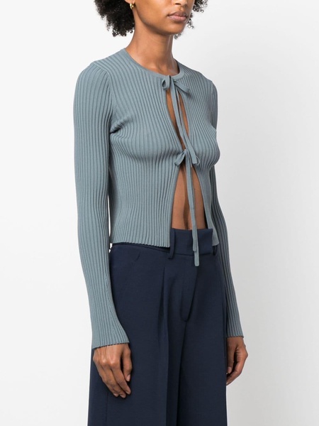 Juno wide-ribbed cardigan 