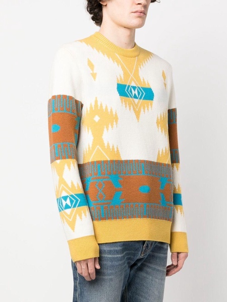 Icon Jacquard abstract-pattern jumper