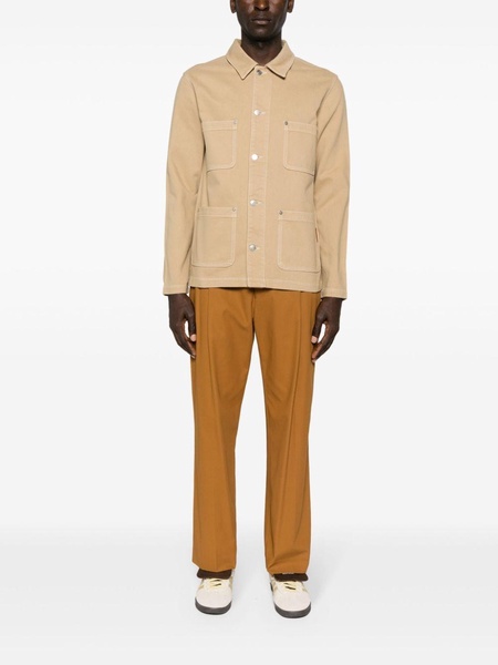 twill cotton shirt jacket