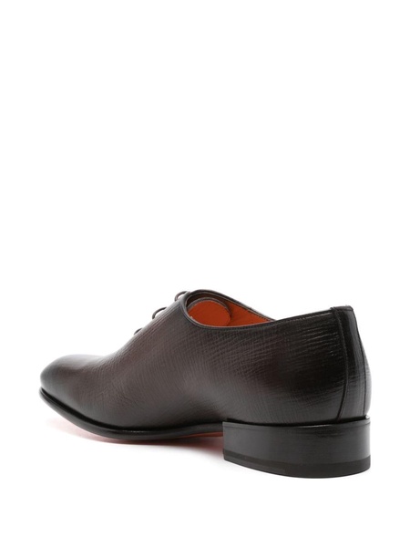 textured leather oxford shoes