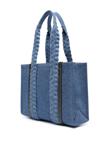 medium Woody denim tote bag