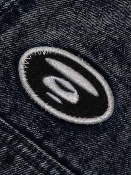 logo-embroidered straight-leg jeans