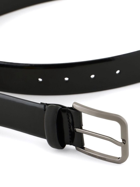 polished leather belt