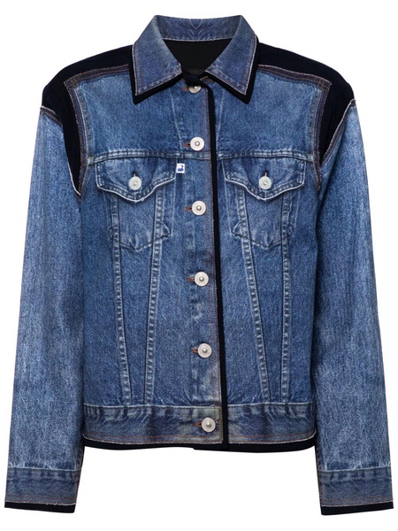 contrasting denim jacket