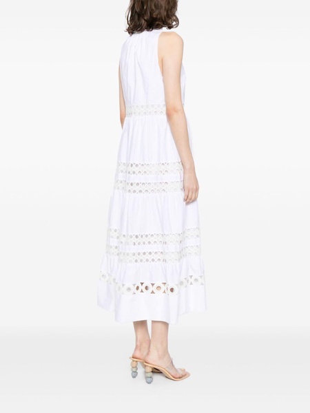 Positano embroidered cotton dress 