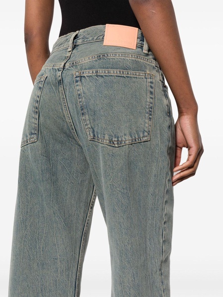 mid-waist wide-leg jeans 