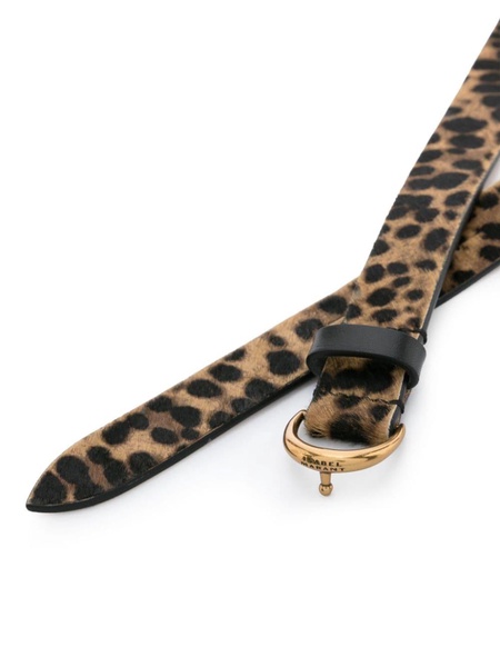 Isabel Marant Luno Leopard-Print Belt