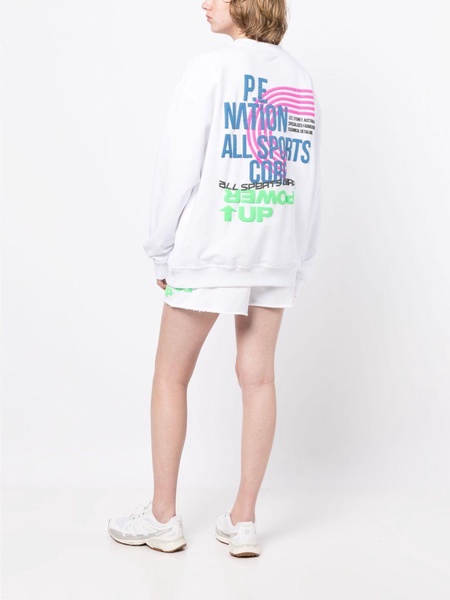 Power Up logo-print sweatshirt