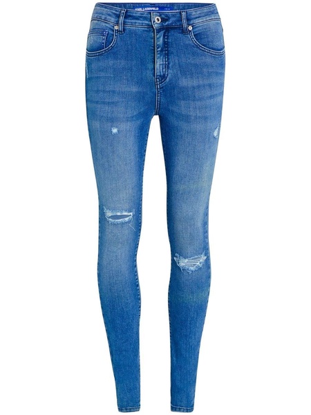 distressed-effect skinny jeans 