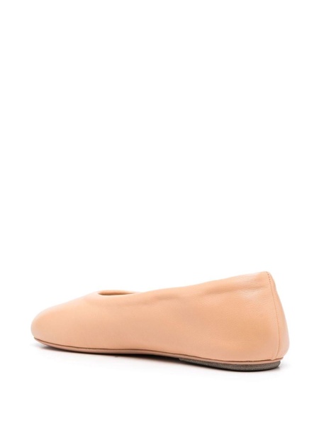 leather ballerina shoes 